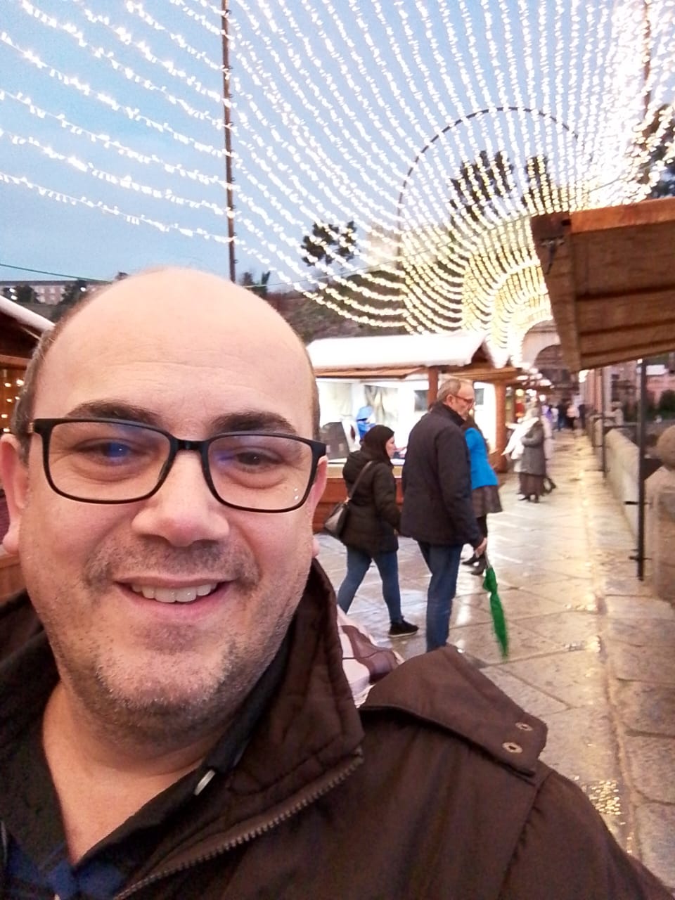 Orlando em mercado de natal na Europa