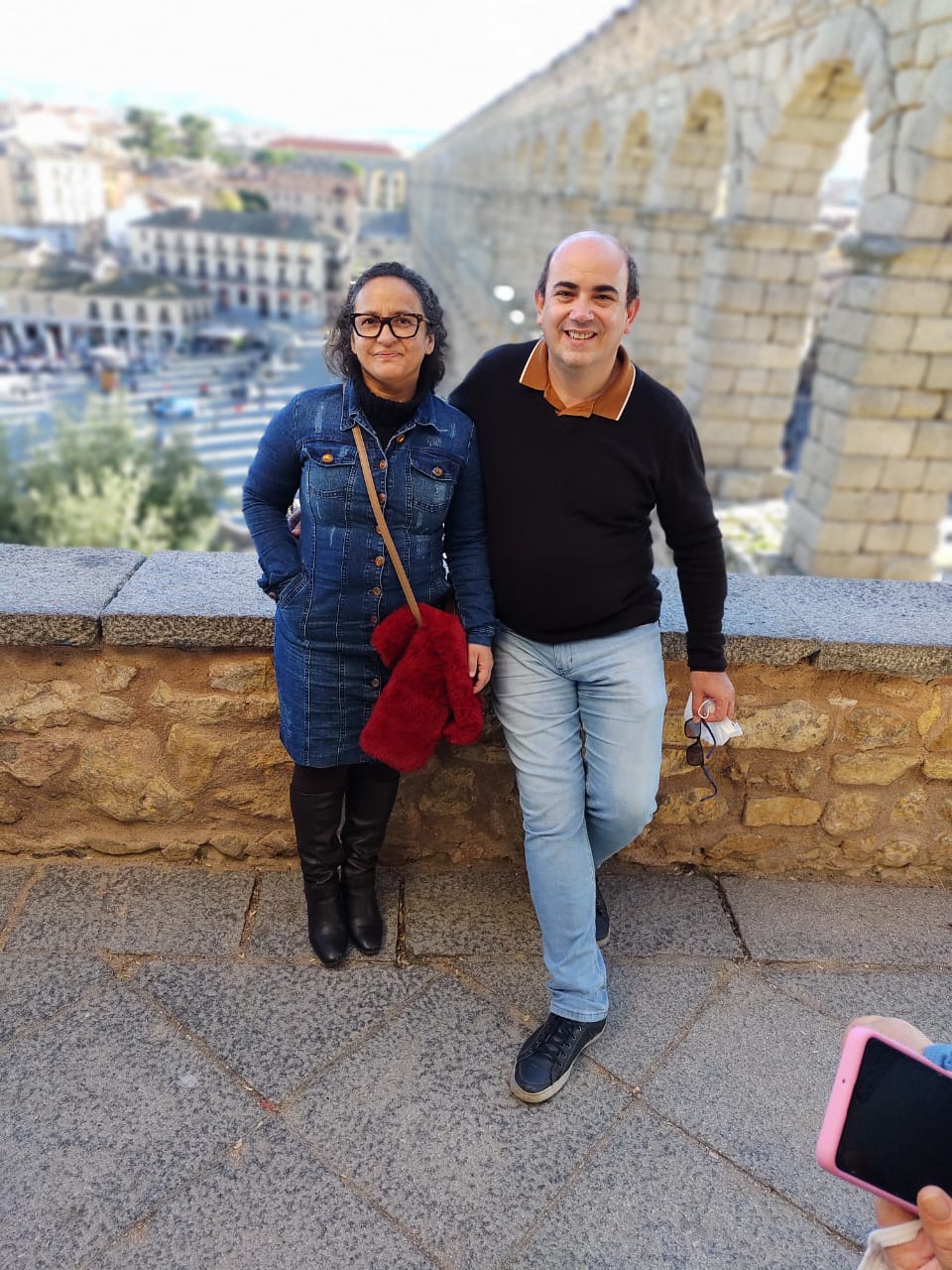 Professor Orlando Felipe em Segóvia, Espanha